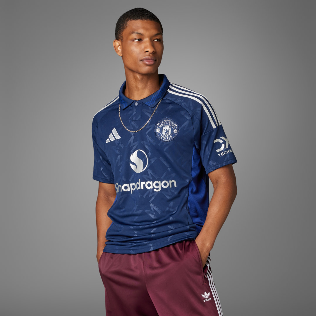 adidas Manchester United Away Jersey 2024/25, fotballdrakt, herre night indigo
