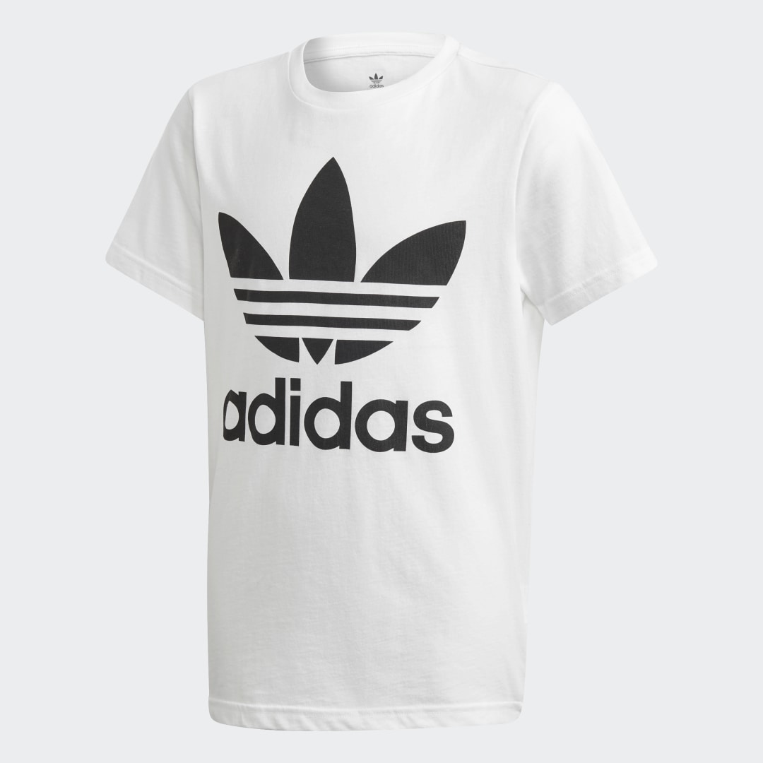 

adidas Playera Trifolio Niño, Blanco/negro