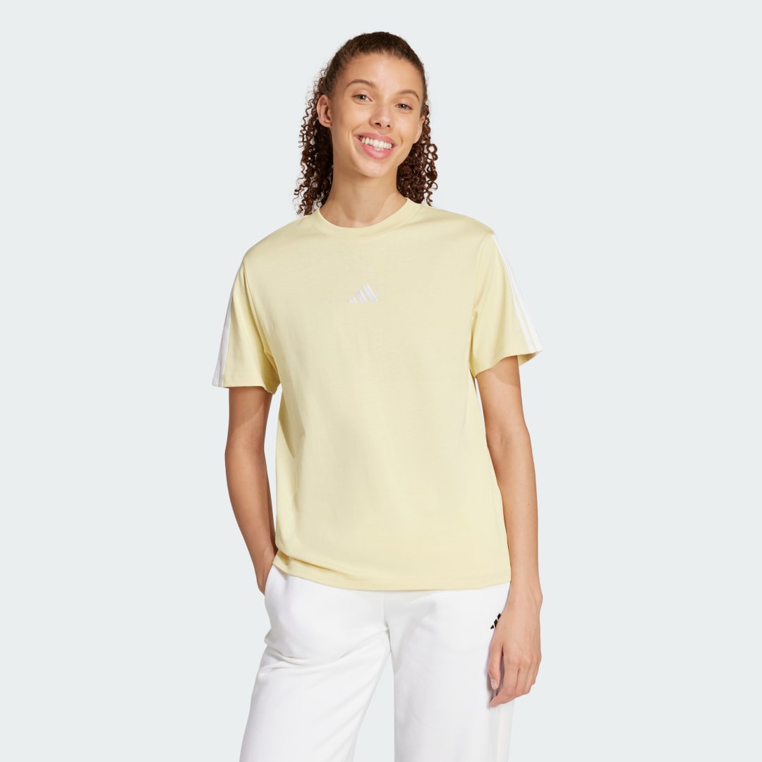 Adidas Essentials 3-Stripes Katoenen T-shirt