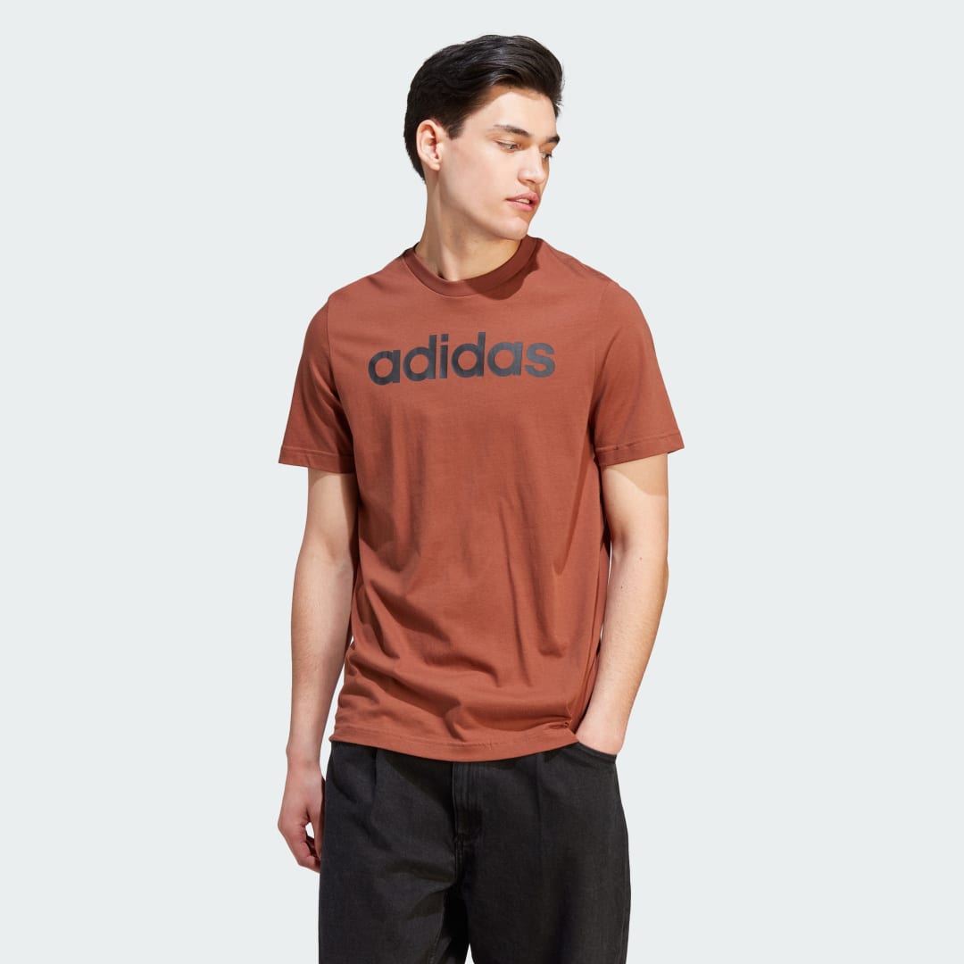 Adidas Essentials Single Jersey Linear Geborduurd Logo T-shirt