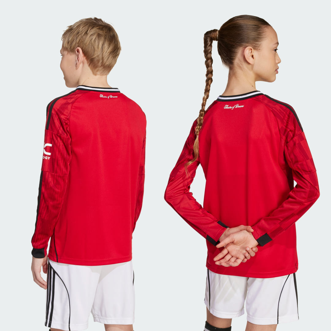 Adidas Manchester United 25 26 Long Sleeve Thuisshirt Kids