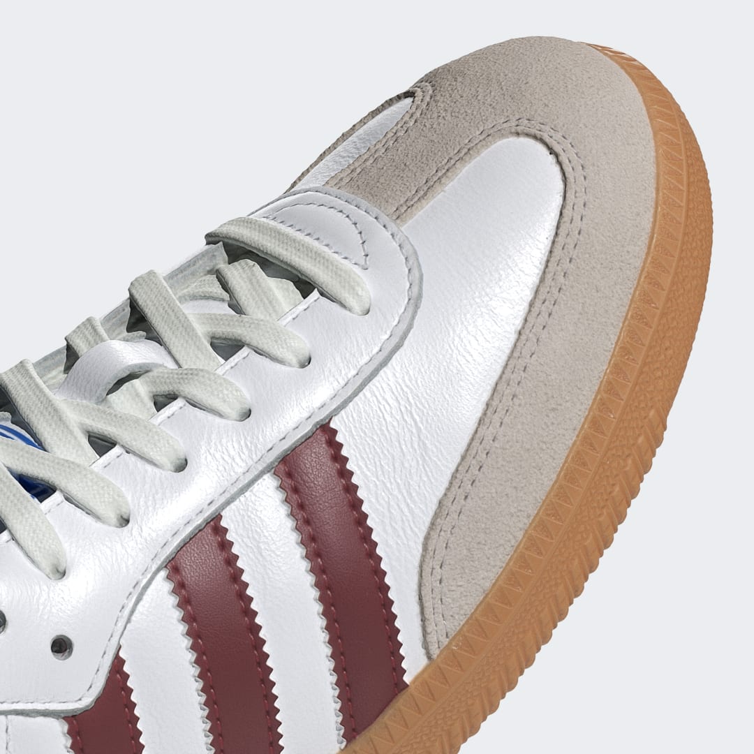 

adidas Tenis Samba OG Unisex, Blanco/collegiate burgundy/gum