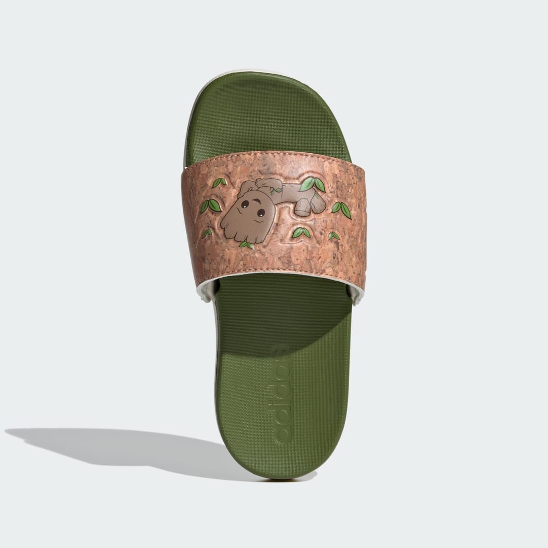 

adidas Sandalias Adilette Comfort x Marvel Kids Niño, Blanco