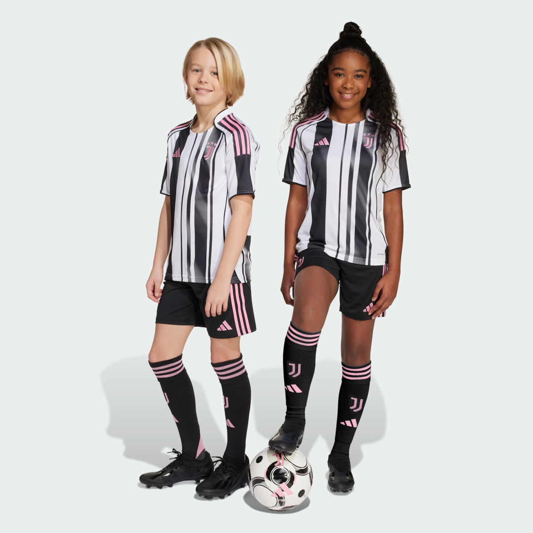 Adidas Juventus 2025 26 Home Shorts Junior Black Kind Black