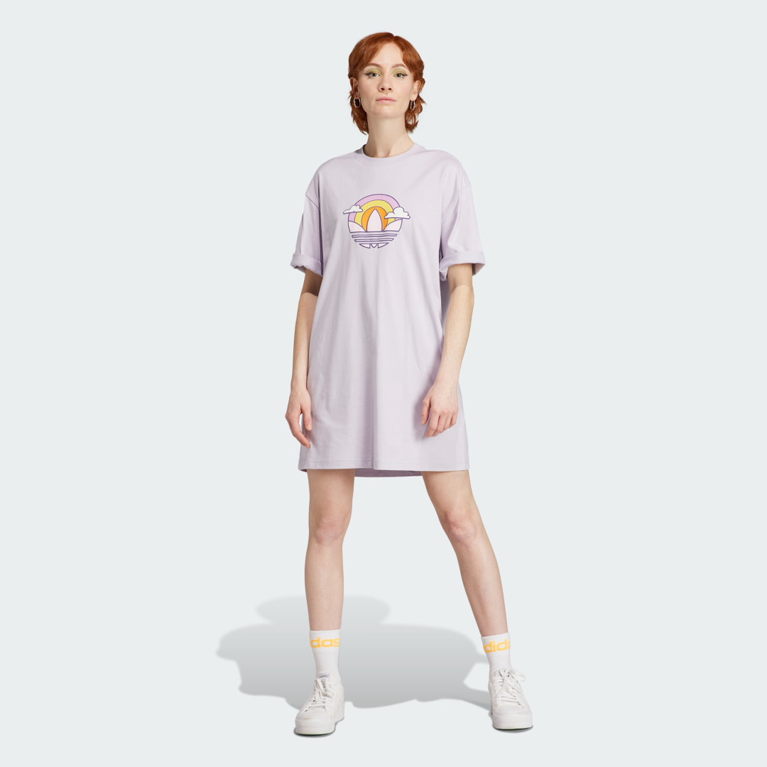 

adidas TEE DRESS TEE DRESS Mujer  - Mujer Originals, Plata dawn