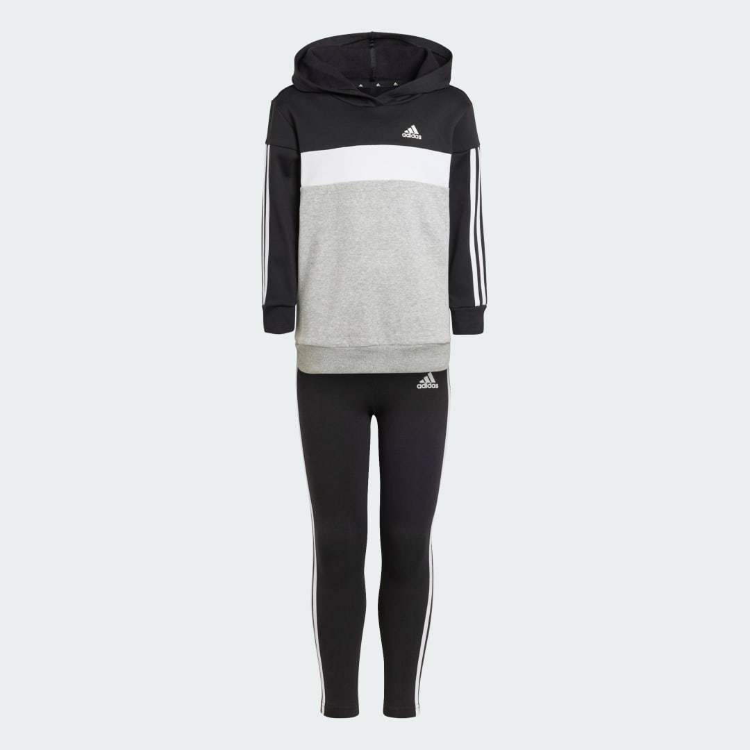 Image of Tuta Tiberio 3-Stripes Colorblock Fleece Leggings Kids cod002