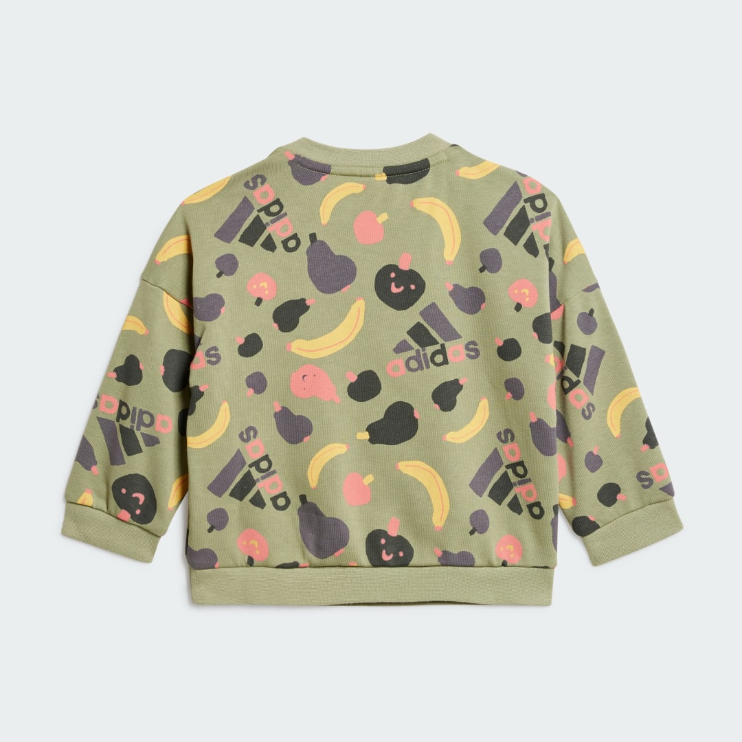 Adidas Essentials Allover Print Joggingpak Kids