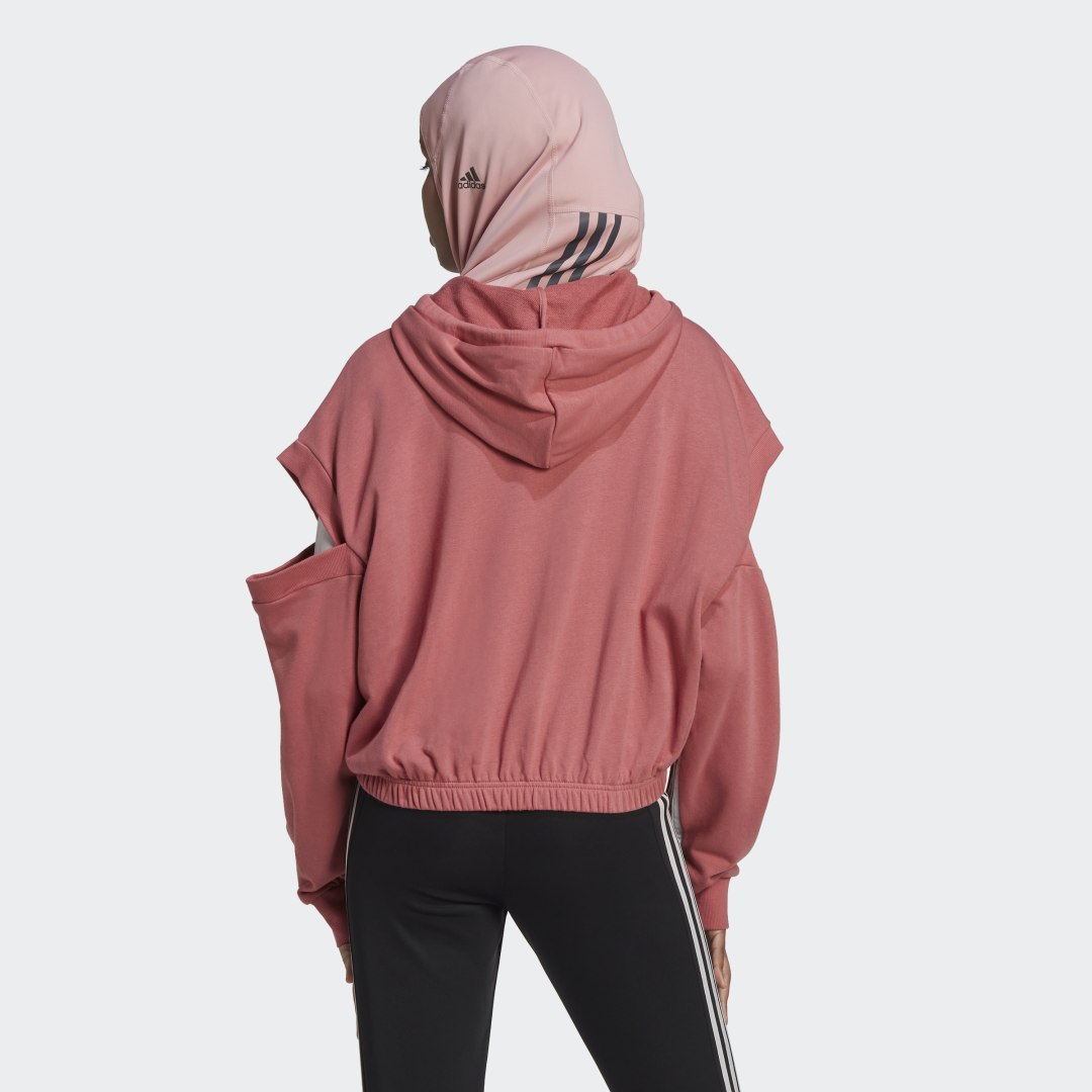 Adidas ruched hoodie best sale