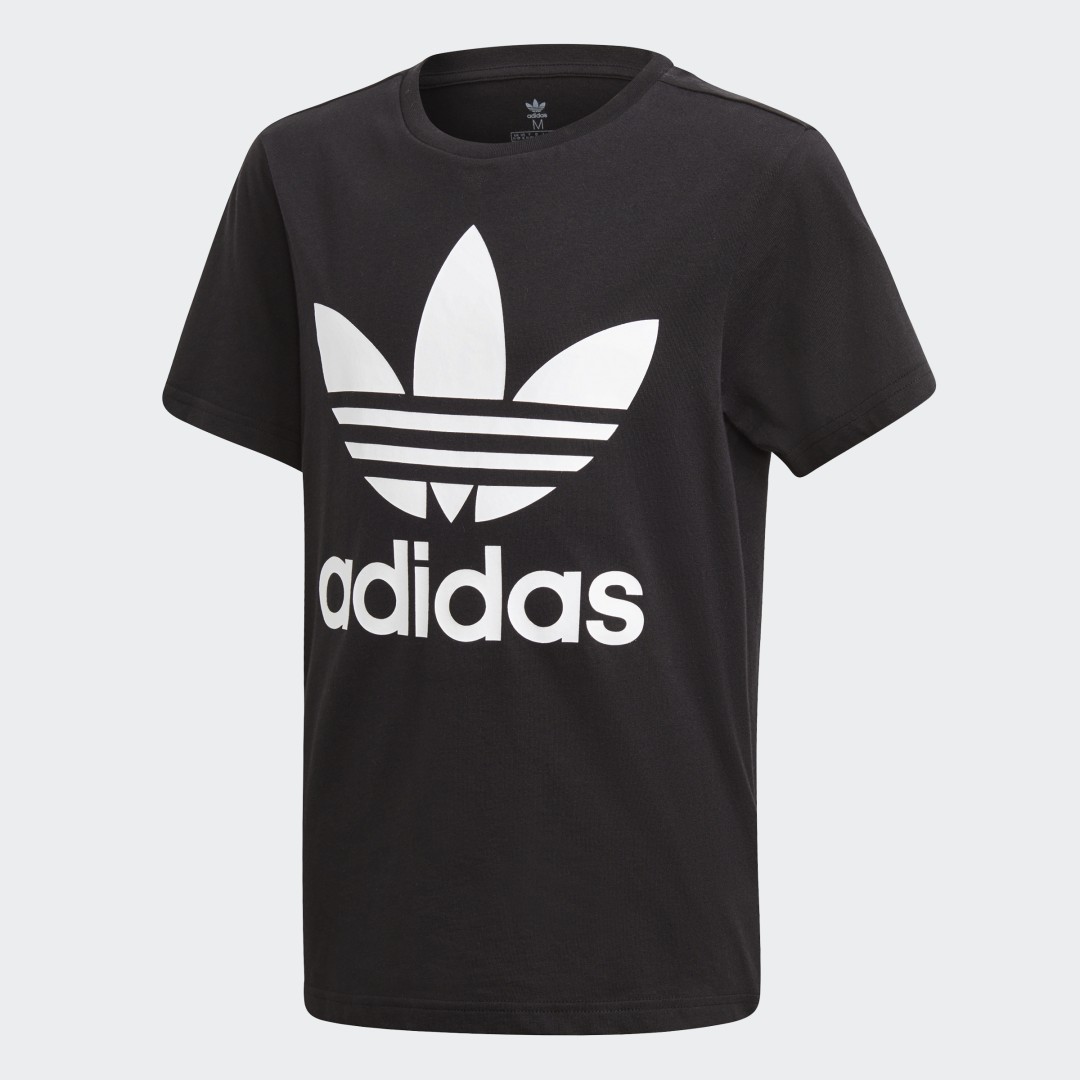Image of adidas Trefoil Tee Black XS - Kids Lifestyle Shirts