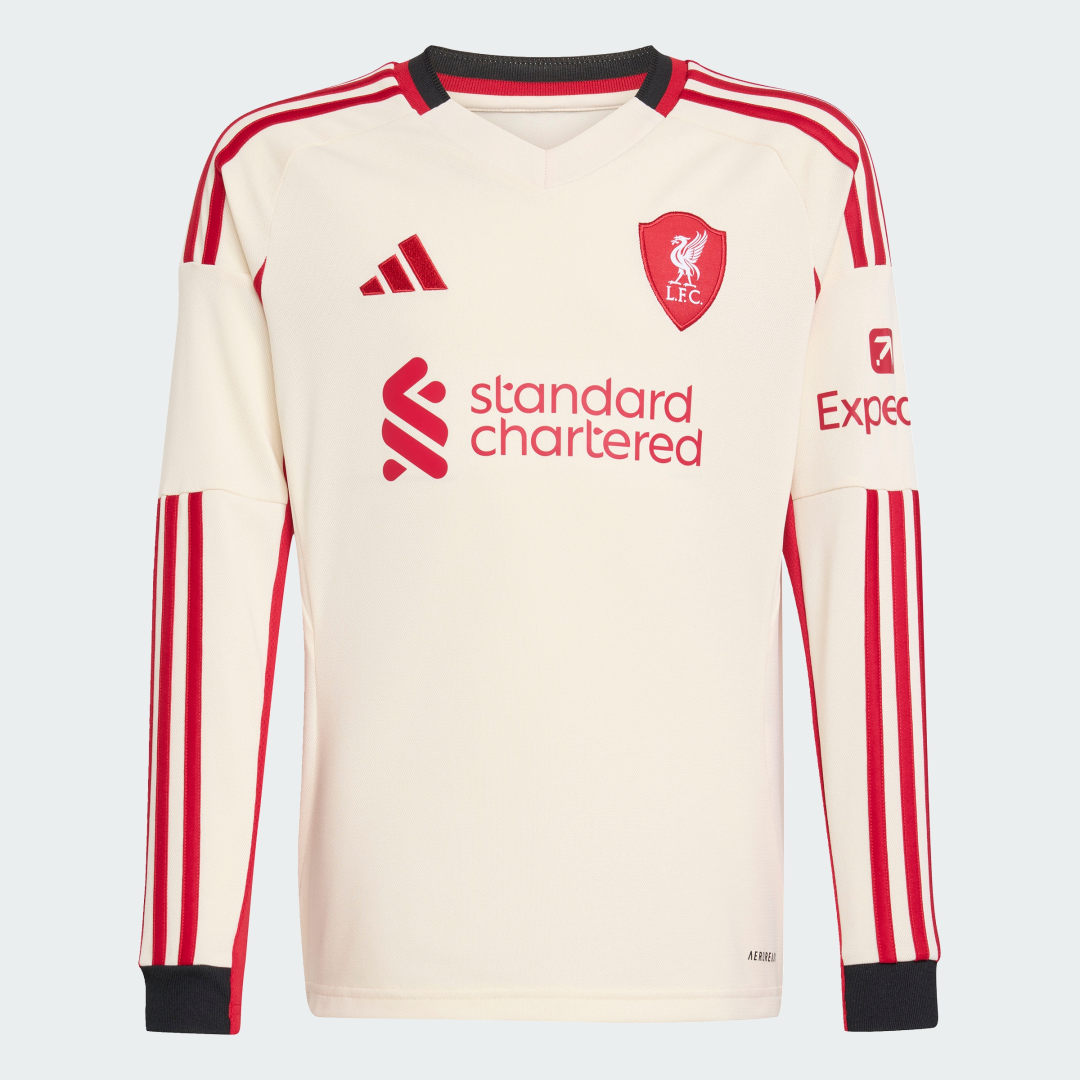 Adidas Liverpool FC 25 26 Uitshirt met Lange Mouwen Kids