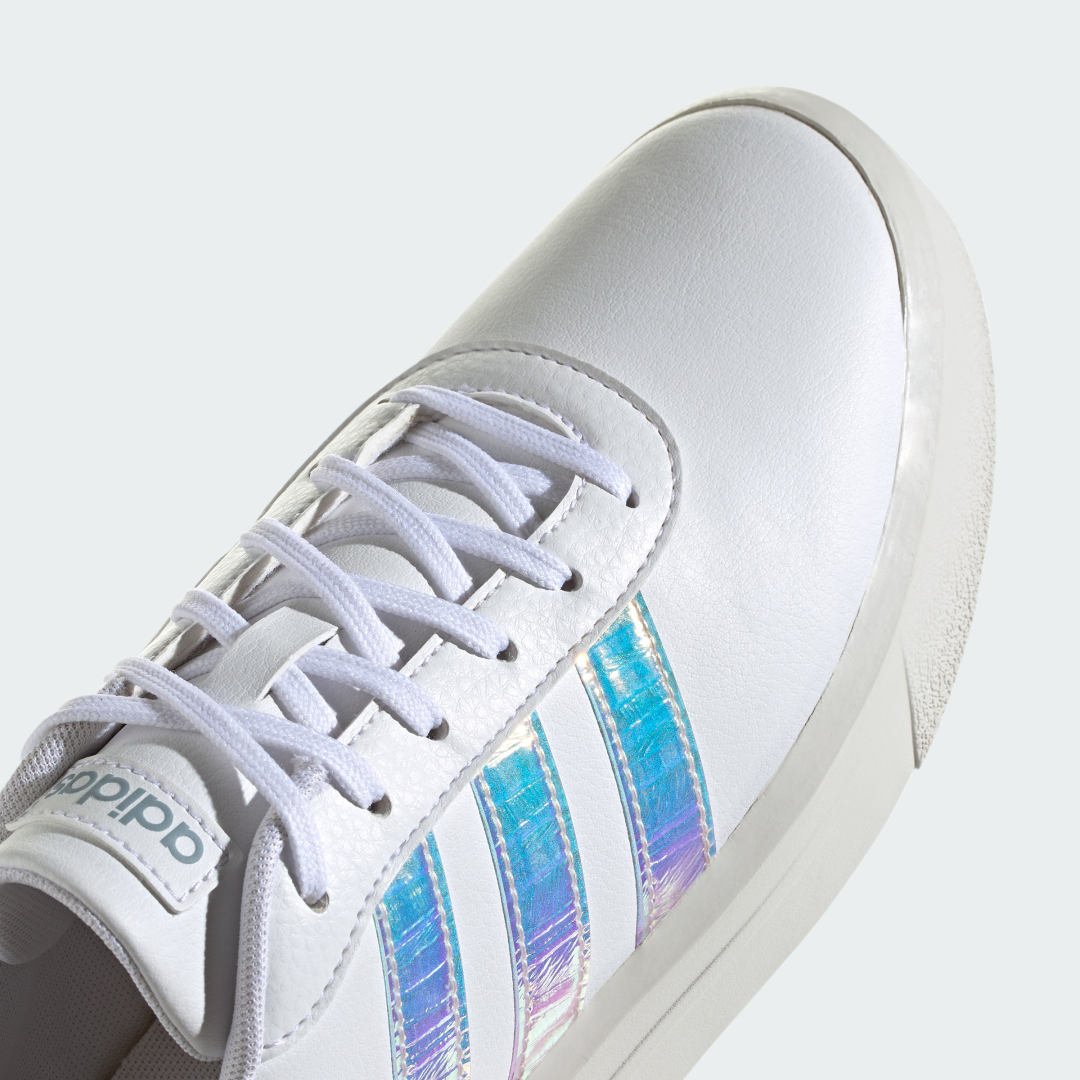 

adidas Tenis Adidas Court Plataforma Mujer, Blanco/almost rosa/crystal blanco
