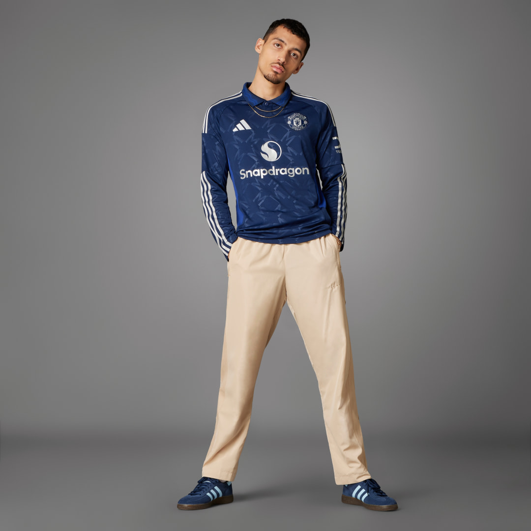 Adidas Manchester United 24 25 Uitshirt met Lange Mouwen