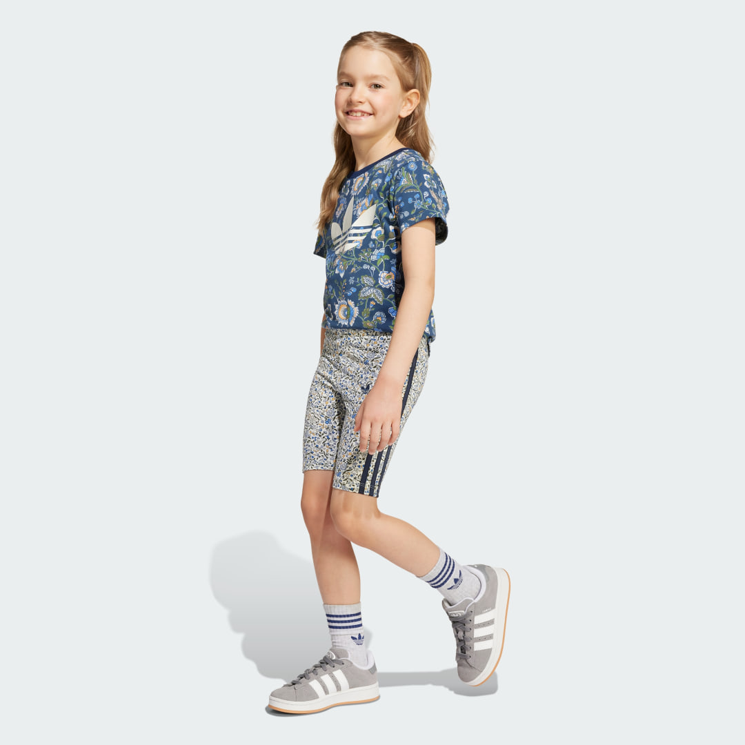 Ensemble t shirt court adidas Originals x Liberty London Enfants - vue 7