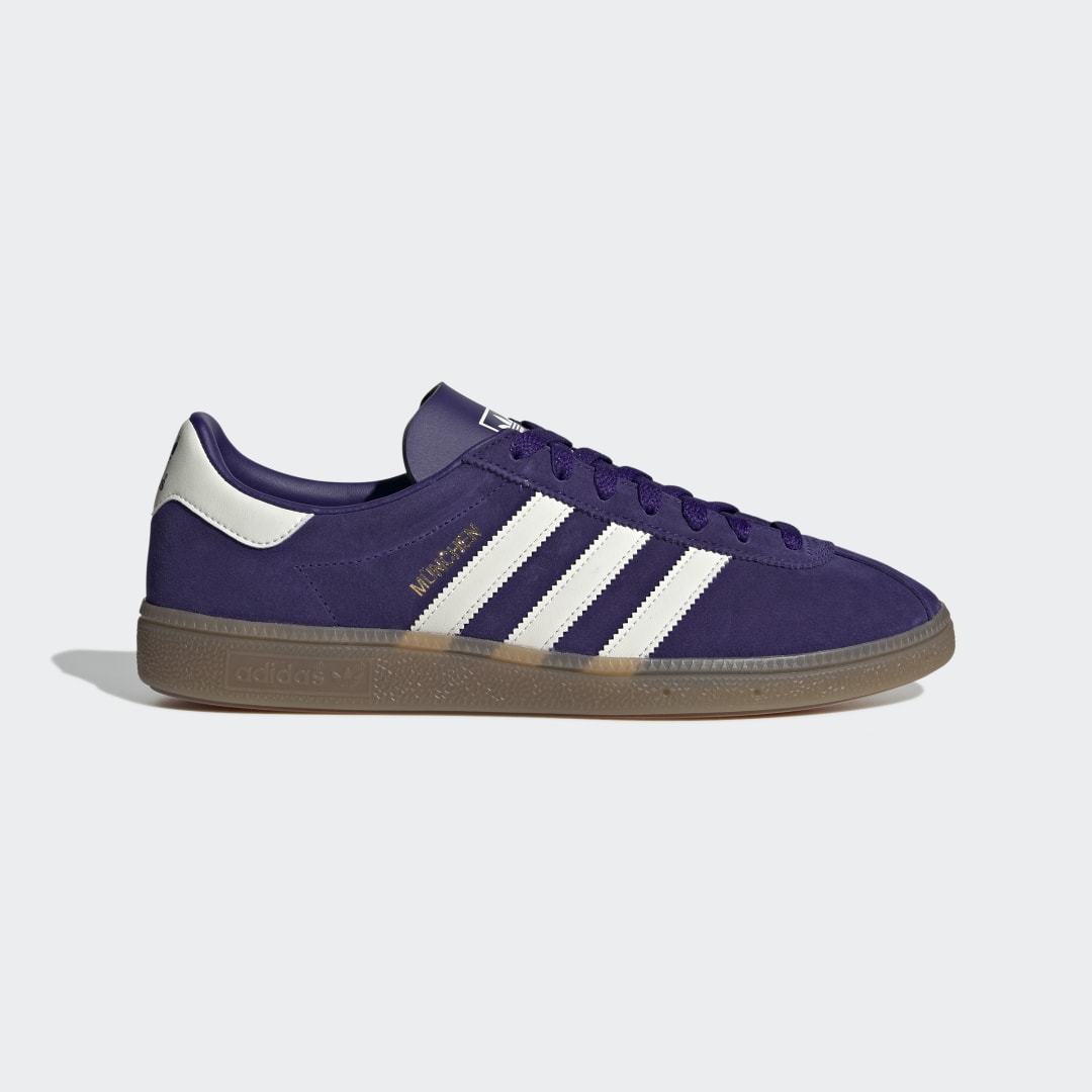 Adidas München herensneaker goud, wit en grijs