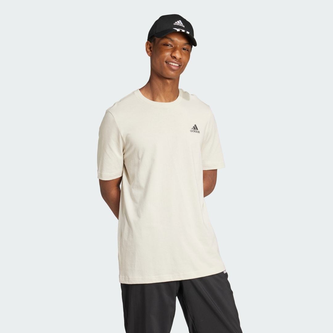 Adidas Essentials Single Jersey Geborduurd Small Logo T-shirt