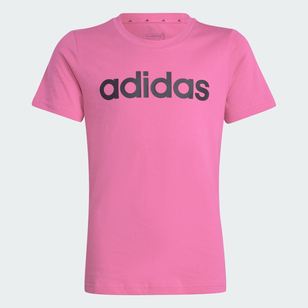 Adidas Essentials Linear Logo Katoenen Slim-Fit T-shirt