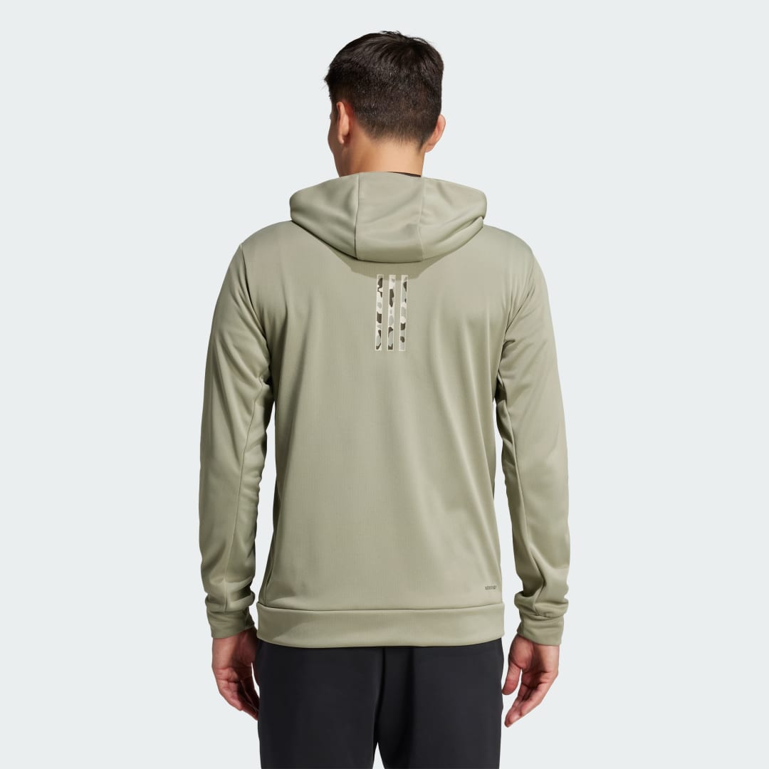 Adidas Train Essentials Camo Ritshoodie