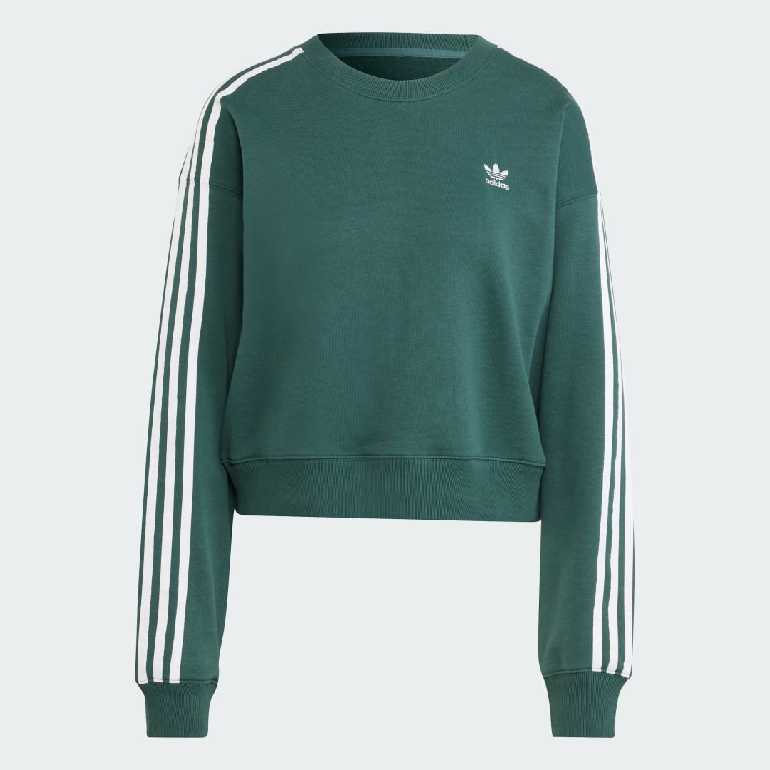 Sweat shirt ras du cou 3 bandes - vue 4