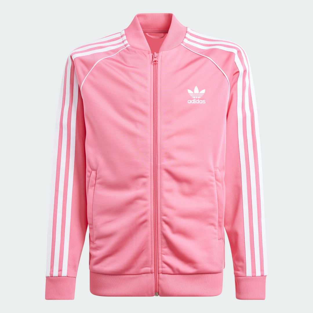 Adidas Originals ' SST Full Zip Track Top Junior Pink Fusion Pink Fusion