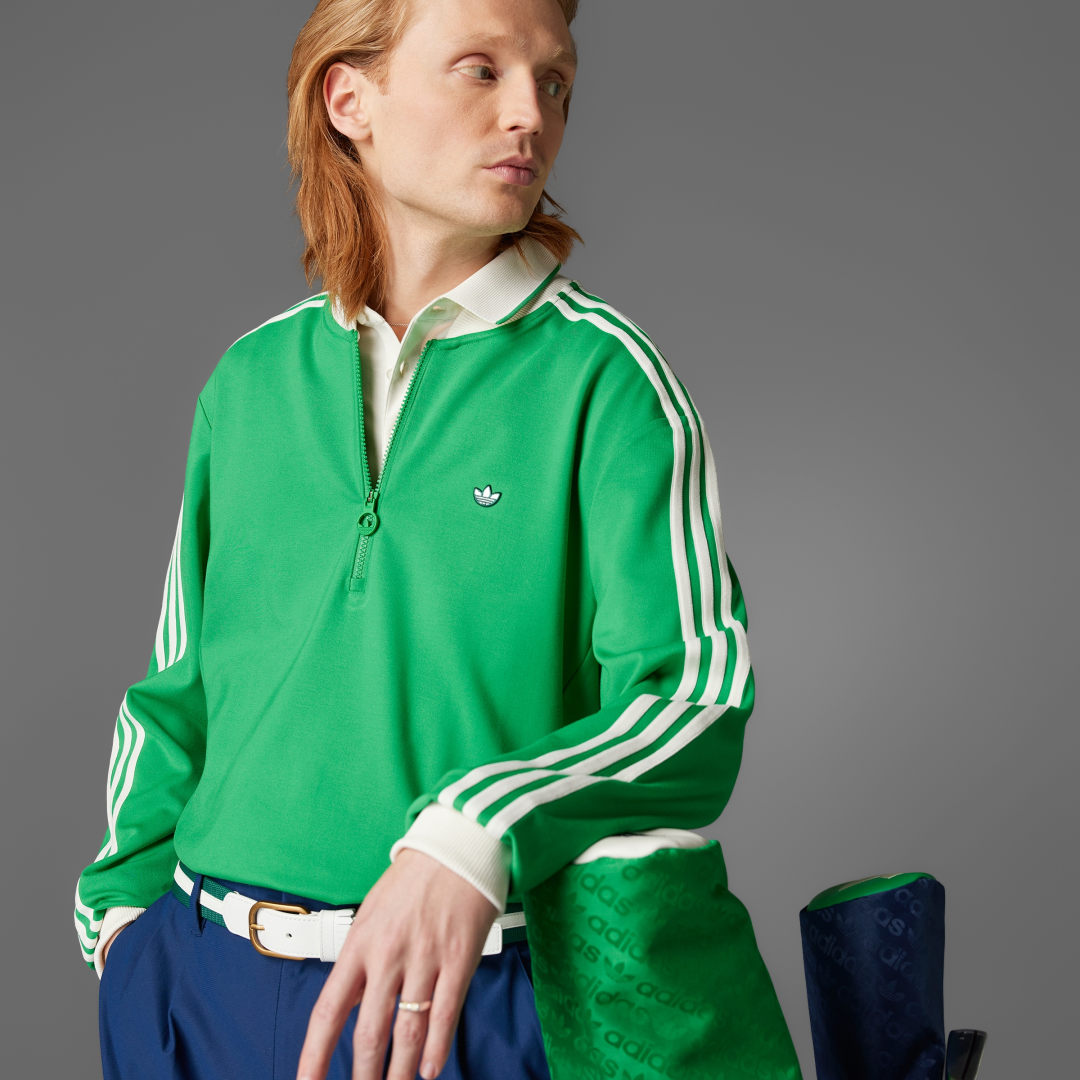 Adidas Originals 3-Stripes Sweatshirt met Korte Rits
