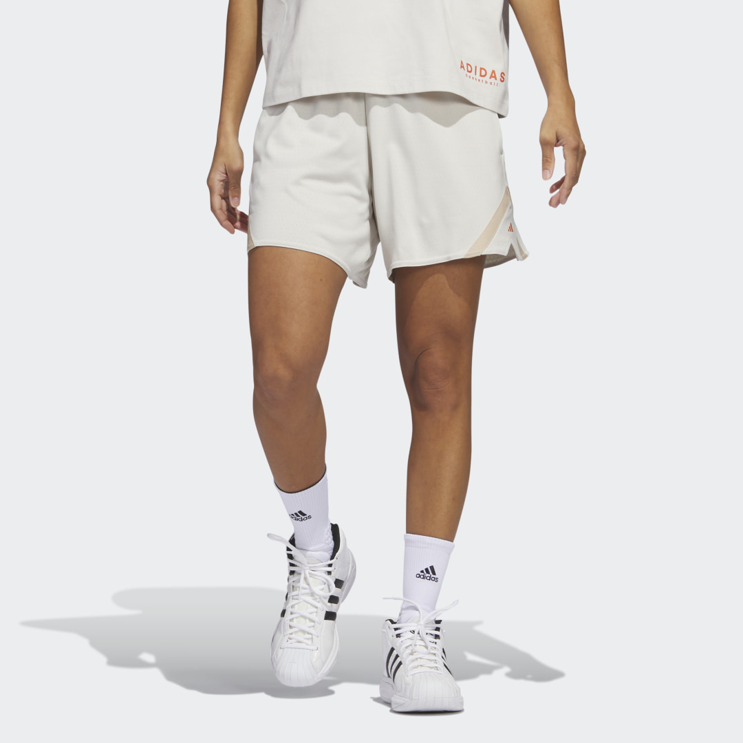 adidas Select Basketball Shorts Aluminium XL Womens
