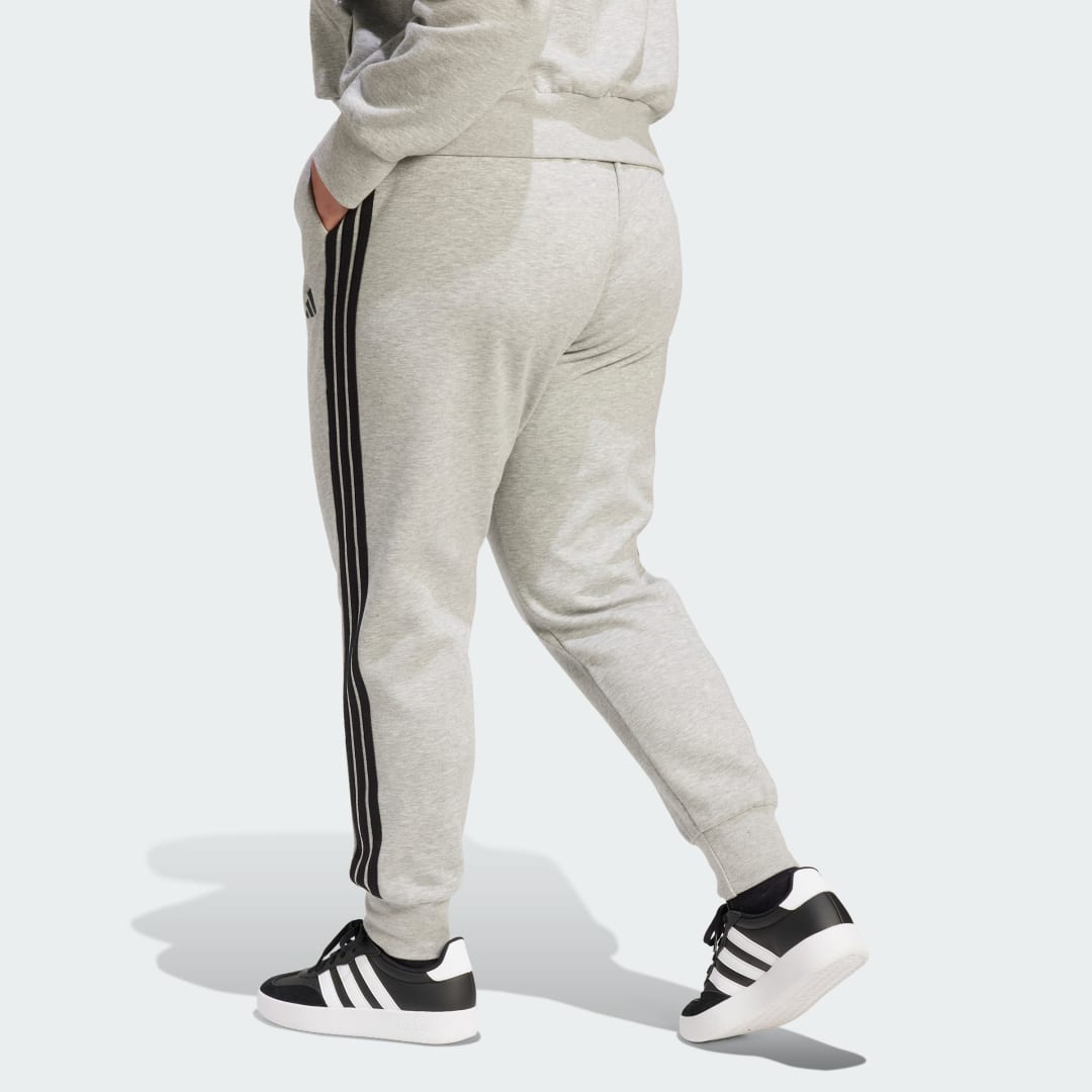 Adidas Essentials 3-Stripes Fleece Slim Broek (Grote Maat)