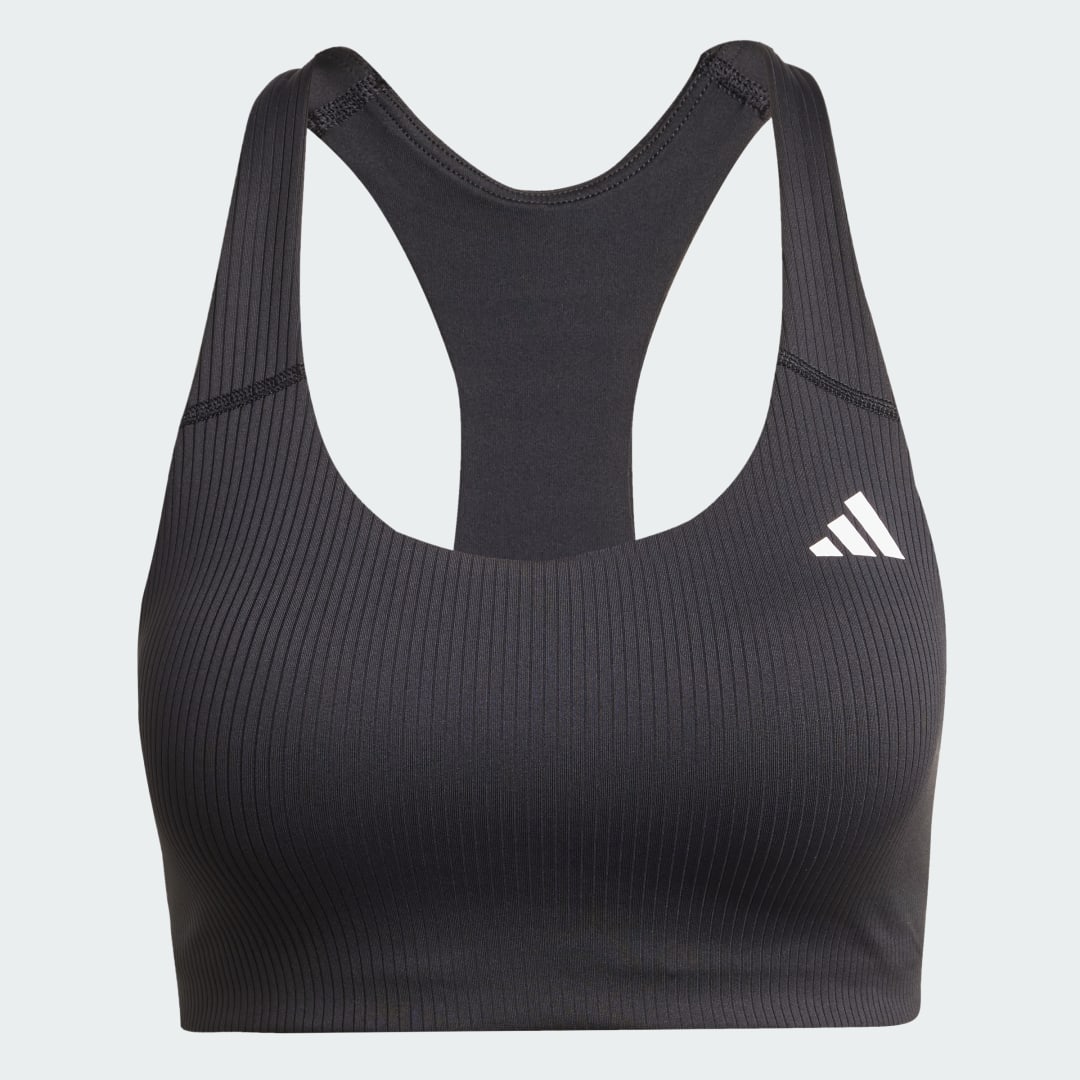 Brassière de training tissu côtelé Powerimpact Maintien moyen - vue 4