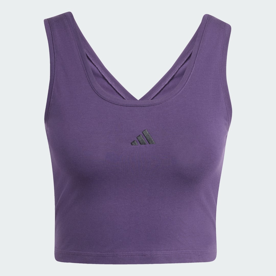 Adidas Essentials Small Logo Katoenen Lifestyle Tanktop