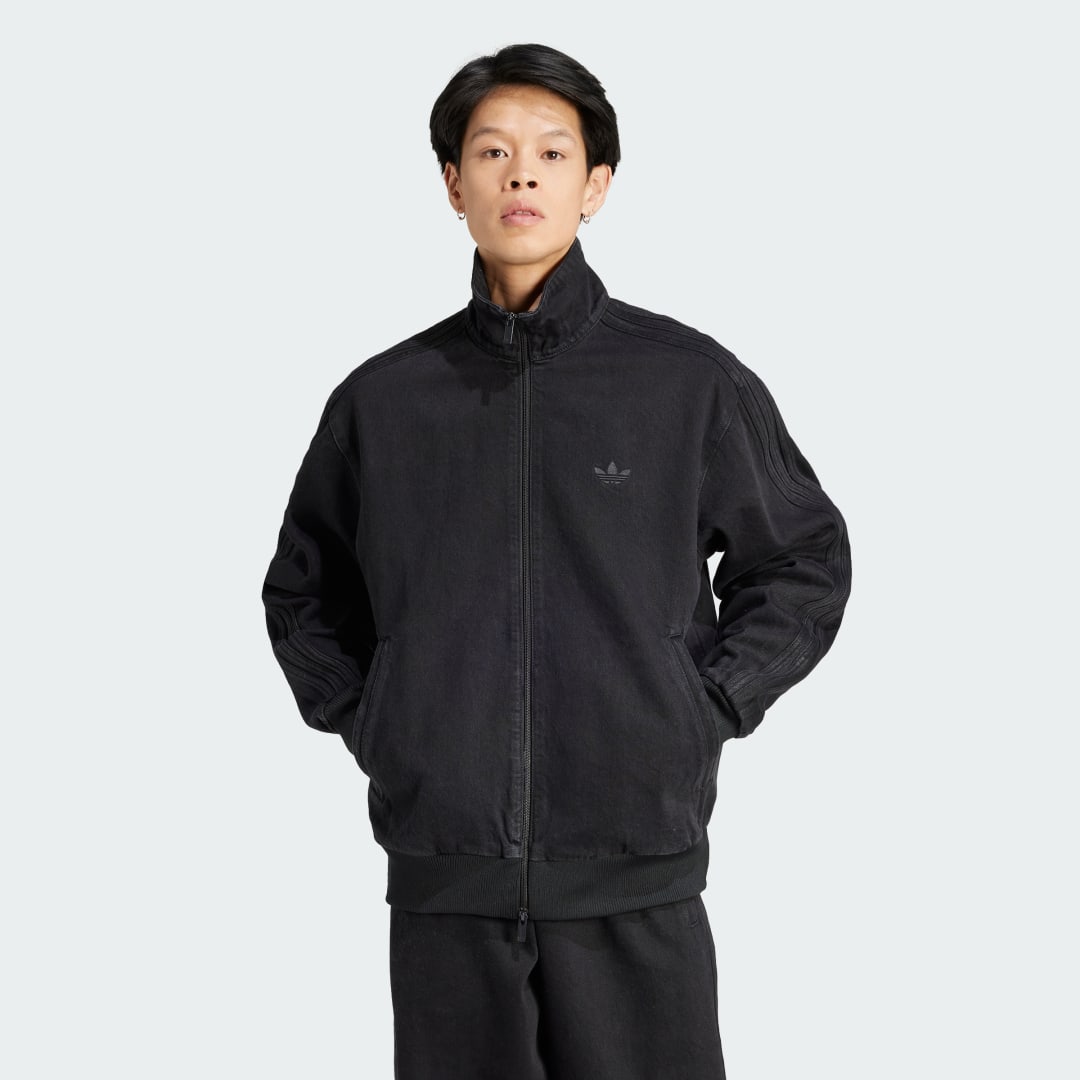 新品　adidas DENIM FIREBIRD TRACKTOP ブラック adidas DENIM FIREBIRD TRACKTOP トゥルーブラックデニム