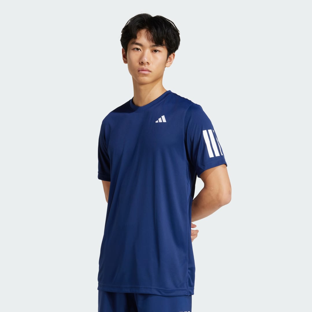 T shirt Club Tennis Climacool 3 bandes - vue 9