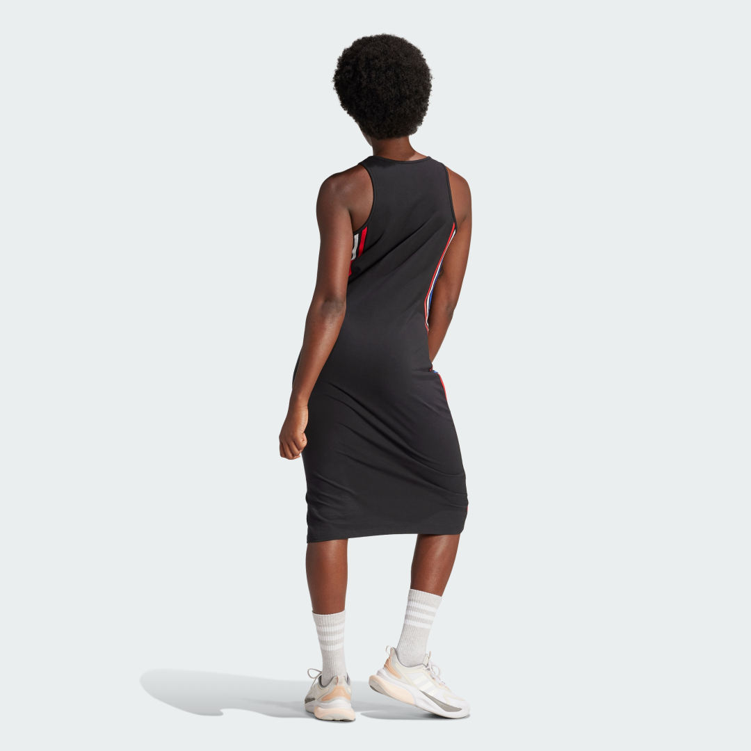 

adidas Vestido Future Icons 3 Franjas Mujer, Negro