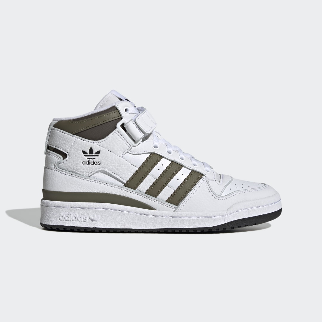 Adidas Forum Mid herensneaker groen, wit en zwart