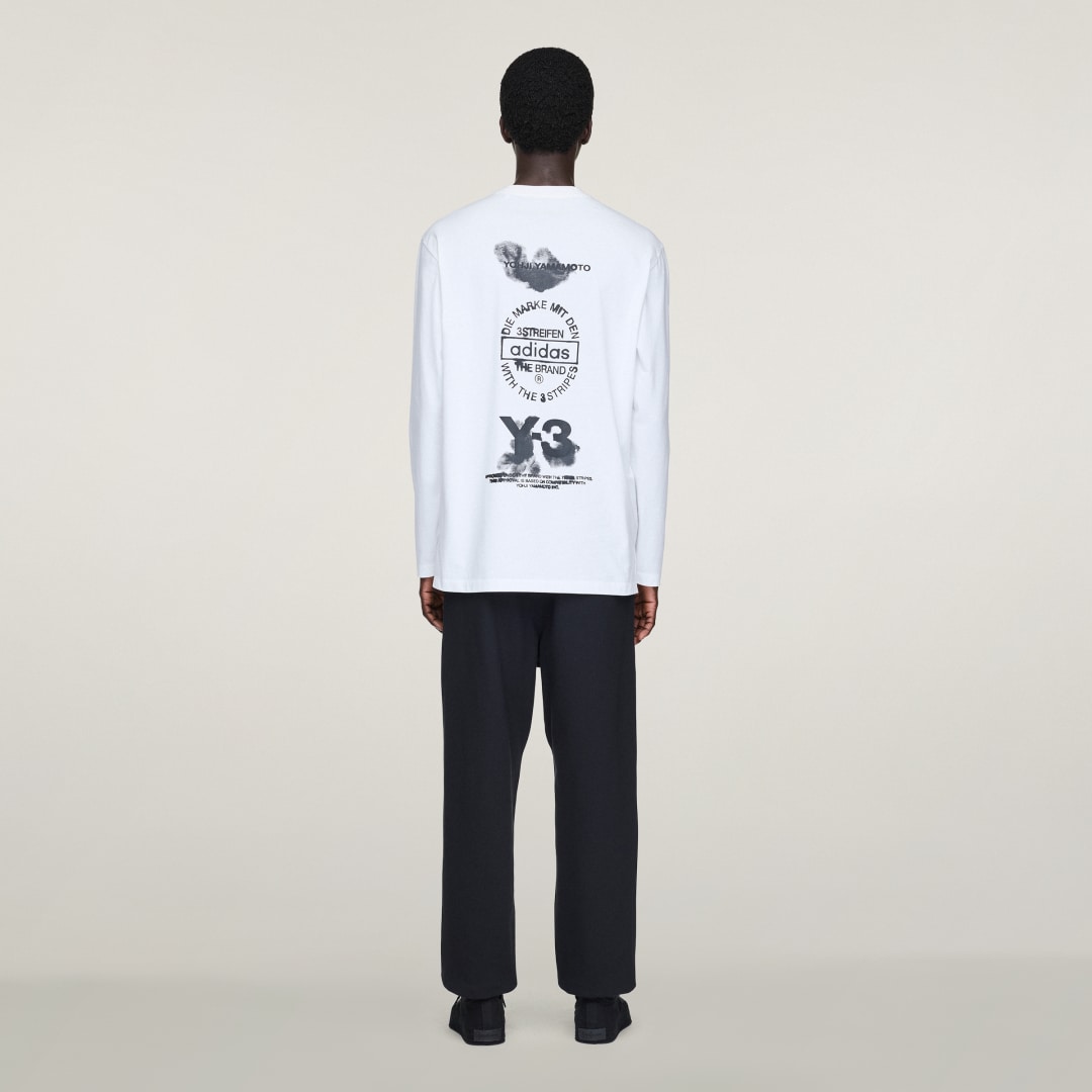 T shirt graphique manches longues Y 3 - vue 7