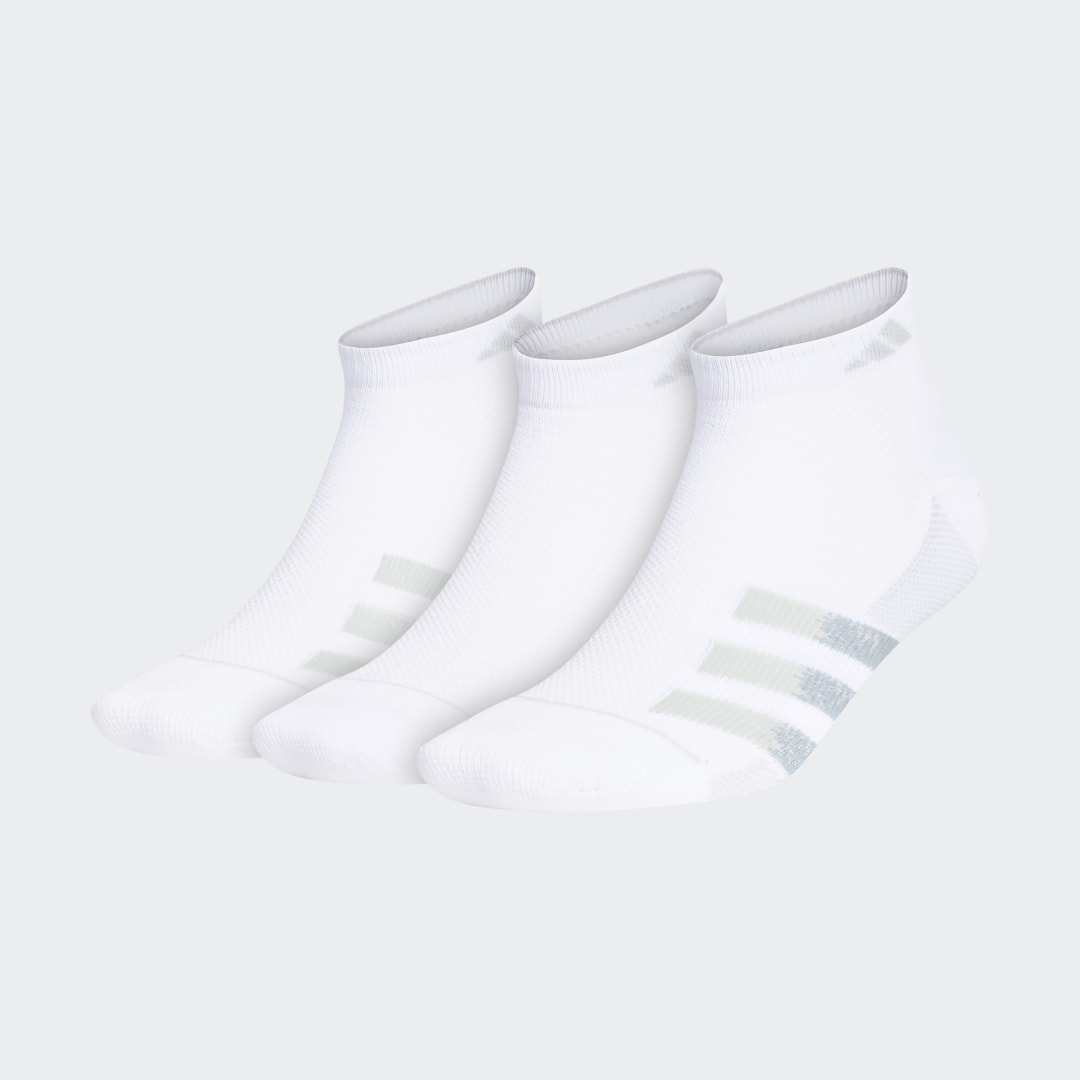 adidas Superlite Stripe Low-Cut Socks 3 Pairs White L