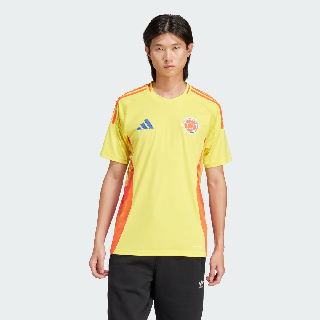 Adidas Colombia 2024 25 Home Shirt Impact Yellow- Heren Impact Yellow