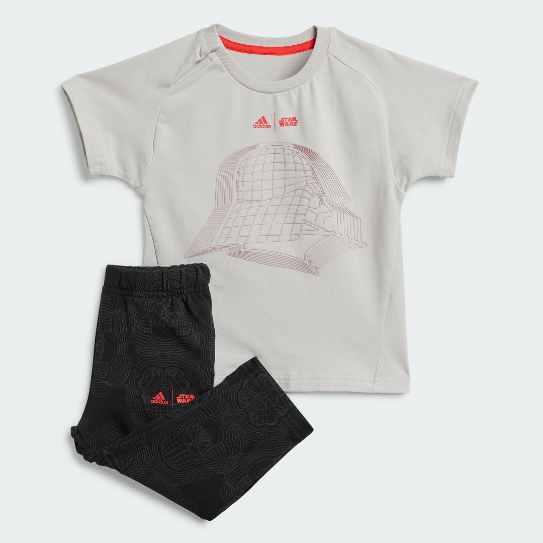 

Conjunto de Polera adidas Star Wars Kids Conjunto de Polera adidas Star Wars Kids Niño  - Niño Originals, Gris one / bright rojo