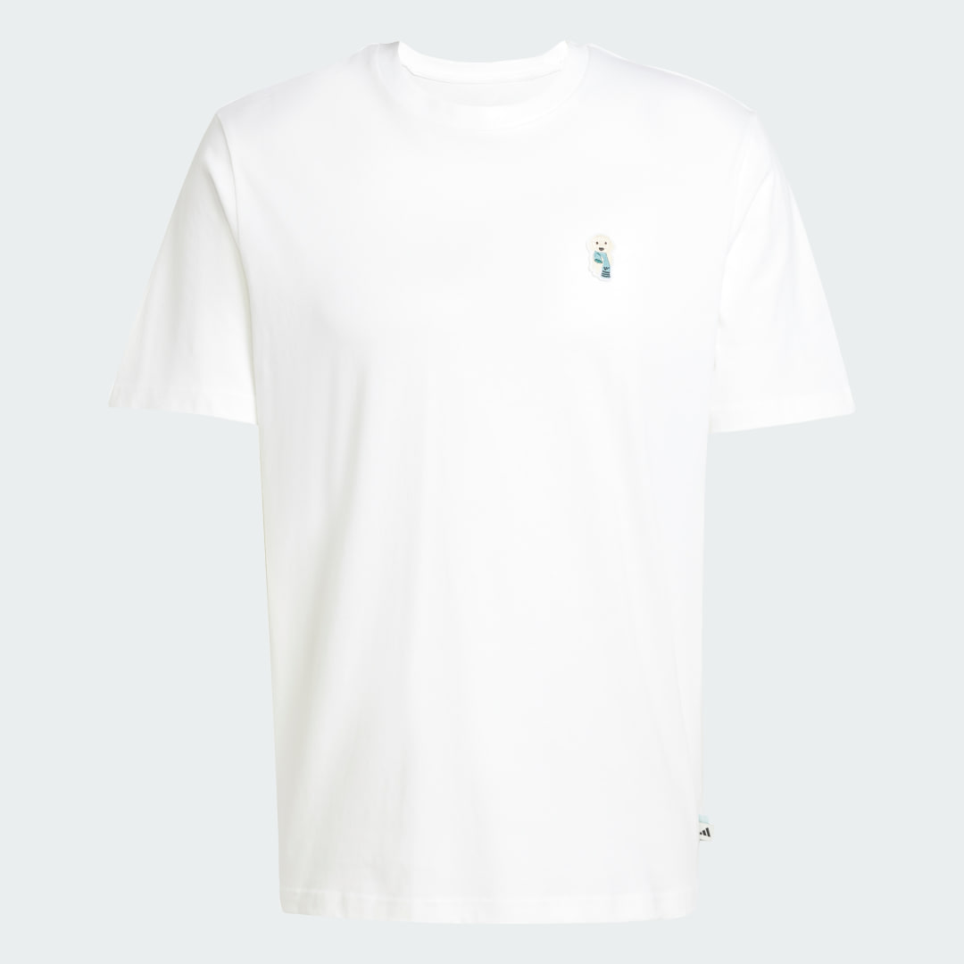 Adidas T-shirt graphic patch hond sok