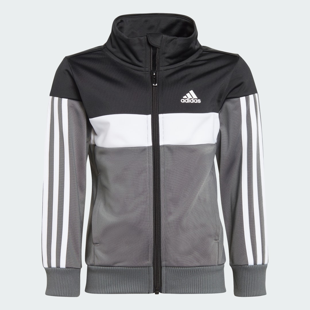 

adidas Conjunto Tiberio 3 Rayas Colorblock Shiny Niños Niño, Blanco