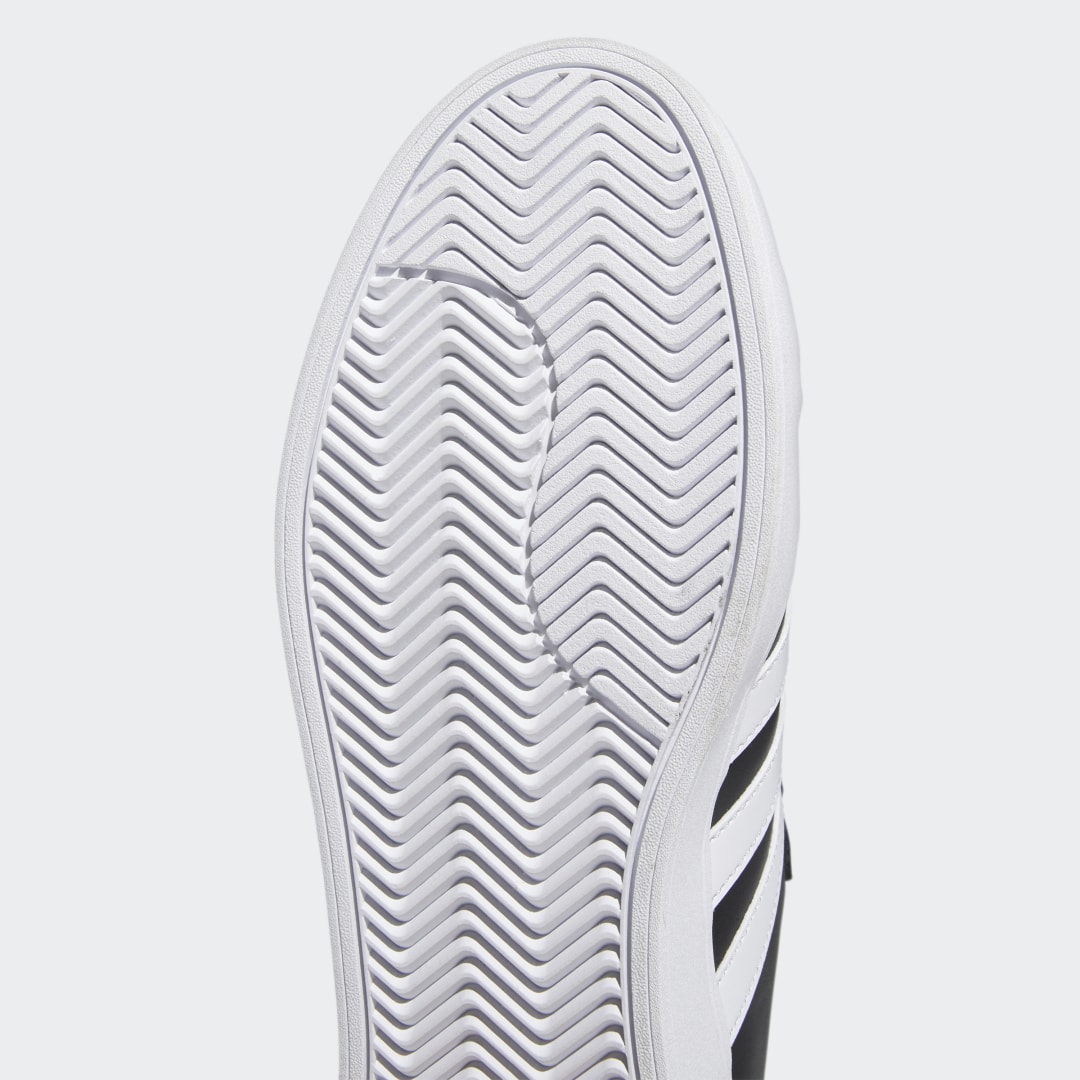 

adidas Tenis Adidas Court Low Streetcheck Cloudfoam Unisex, Negro/blanco/negro