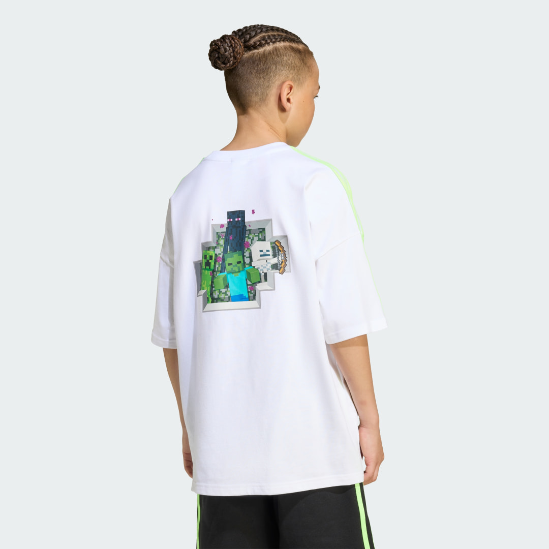 T shirt graphique adidas Originals X Minecraft pour enfants - vue 4