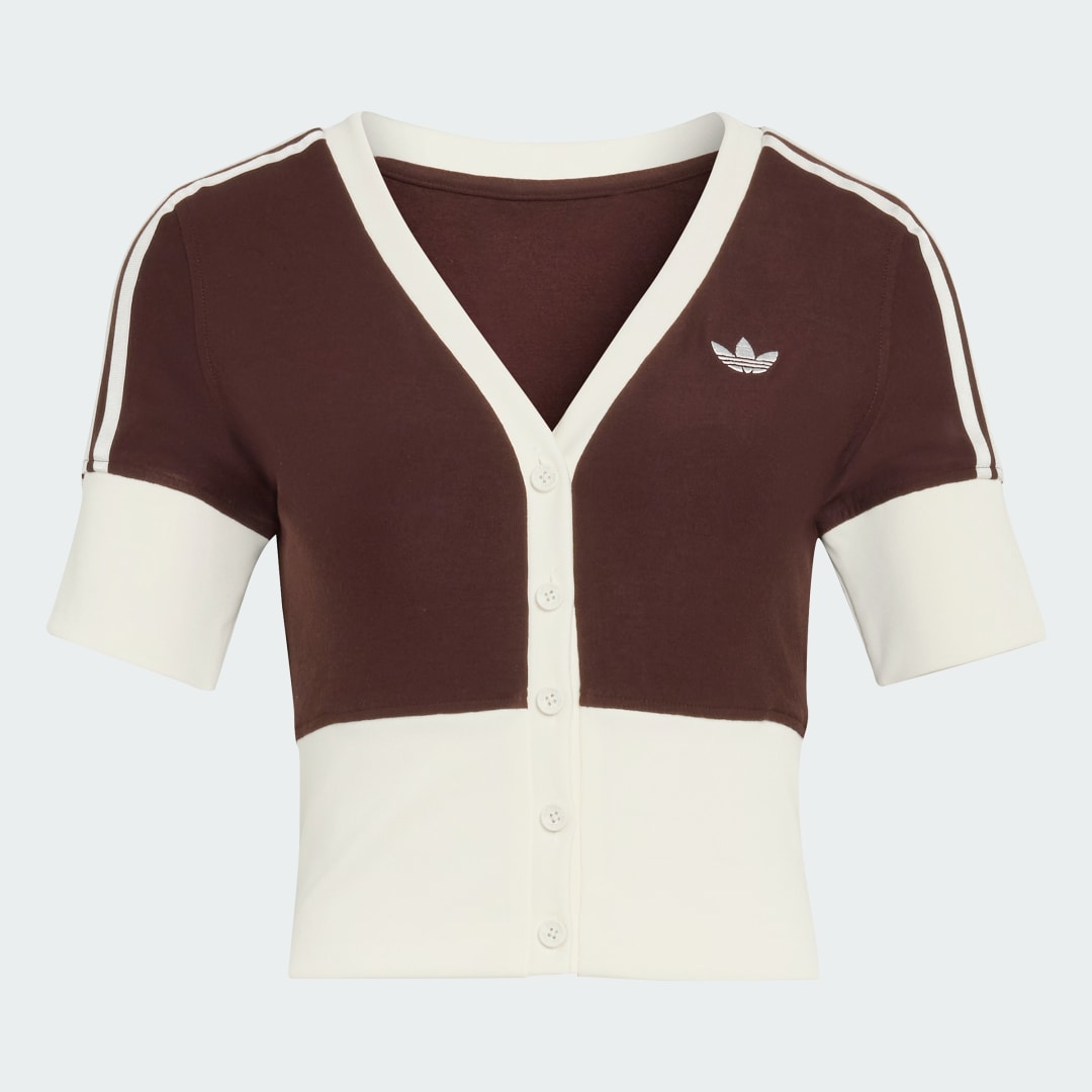 T SHIRT À COL EN V AVEC BOUTONS - vue 4