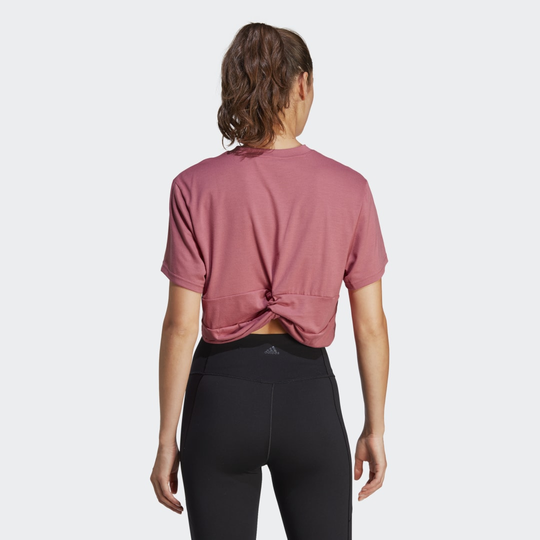 

adidas Playera Studio Mujer, Rosa strata