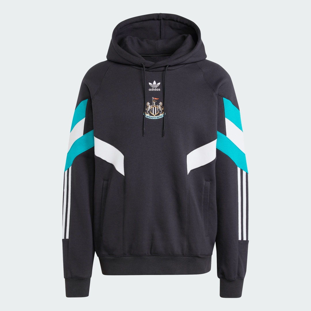 adidas Originals Newcastle United FC Originals Hoodie Black Mens IX5157 FOOTY.COM