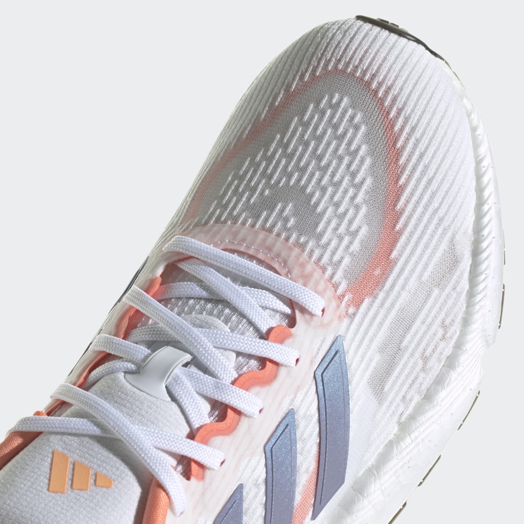 

adidas Tenis Solarboost 5 Mujer, Blanco/plata violeta/coral fusion