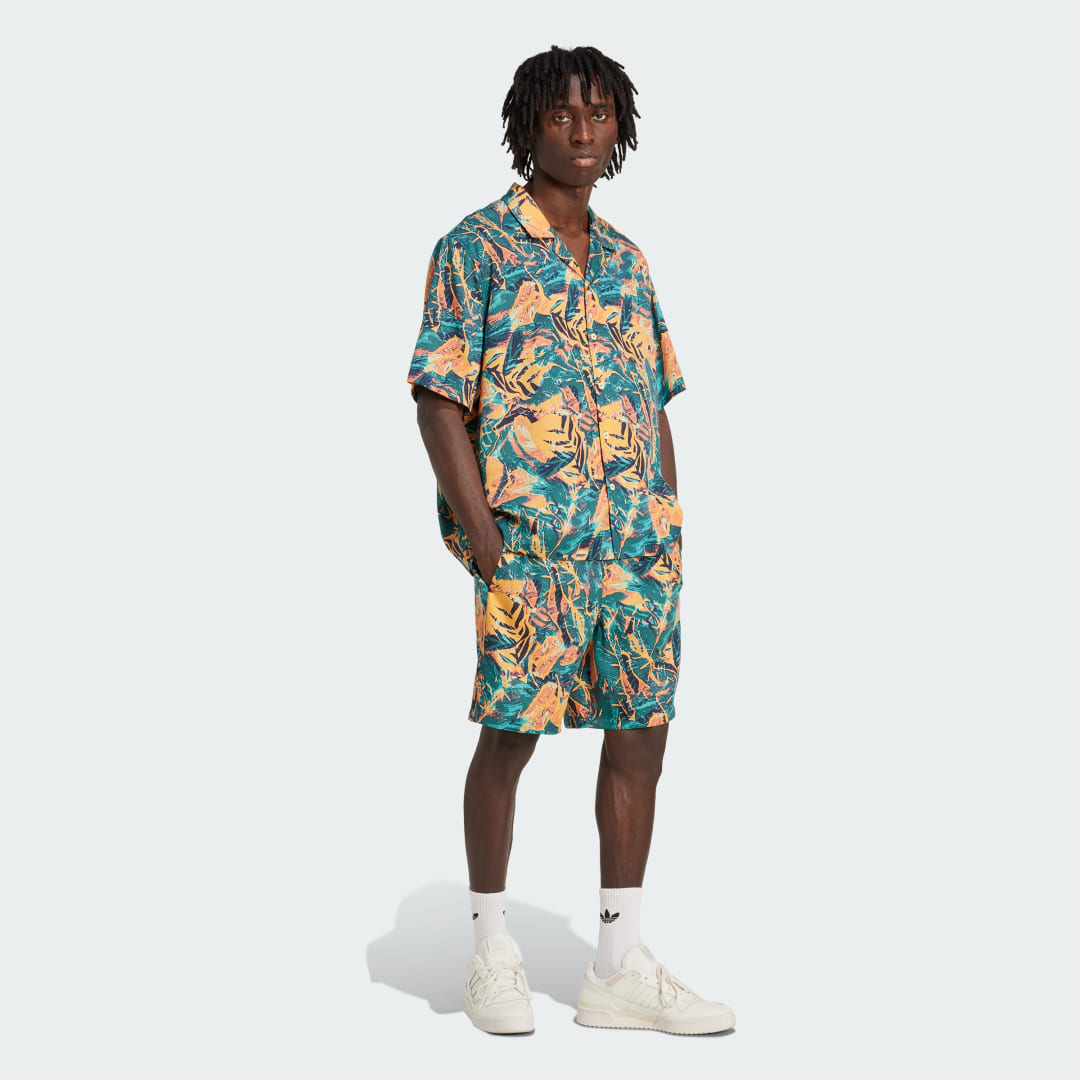 Short floral adidas Originals Archive - vue 3