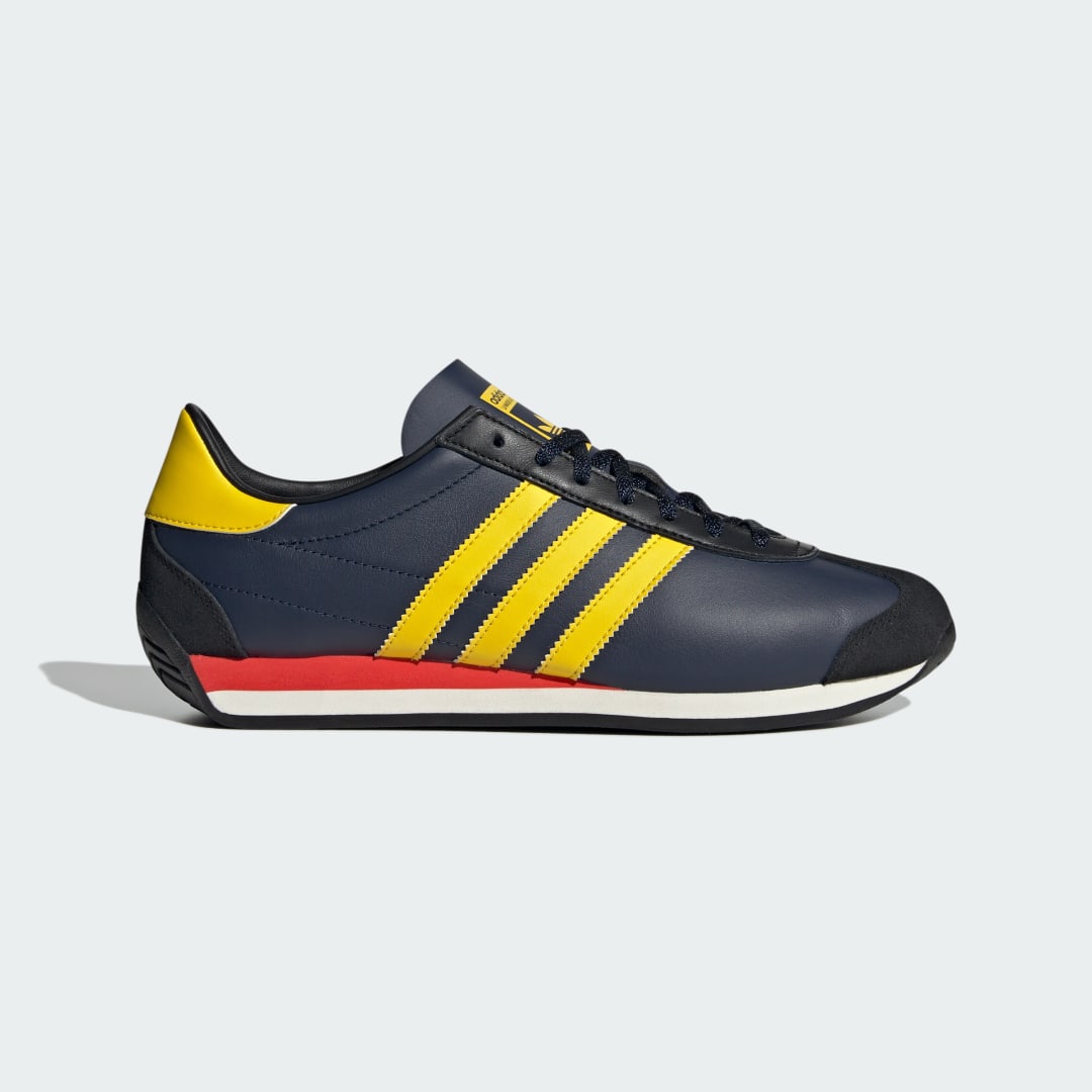 Adidas Country OG herensneaker rood, geel en blauw