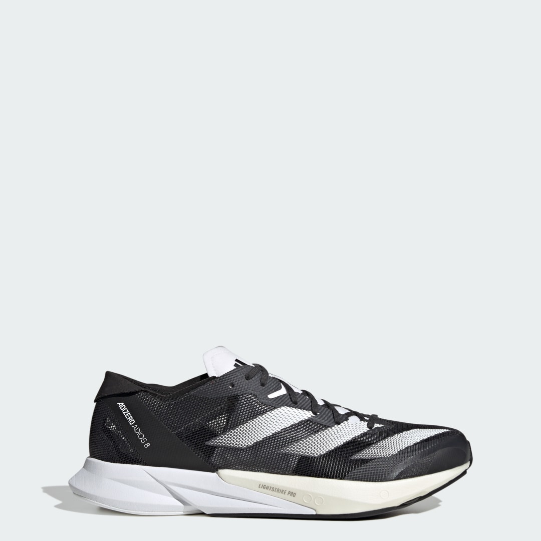 Image of adidas Adizero Adios 8 Shoes Black 7 - Men Running Athletic & Sneakers