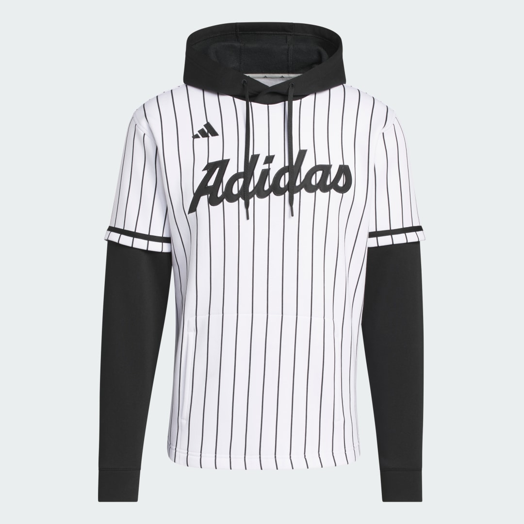 Maillot à capuche adidas Dugout Pinstripe - vue 4
