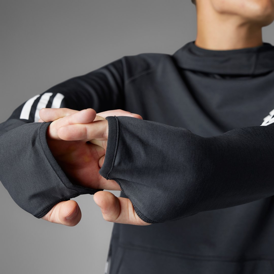 Adidas Own the Run 3-Stripes Hoodie