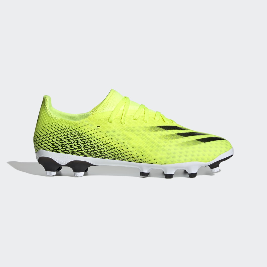 adidas X Ghosted.3 Multi-Ground Cleats Solar Yellow 12 Mens